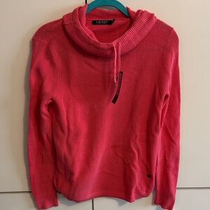 Ralph Lauren Vibrant Pink Cowl Neck Sweater